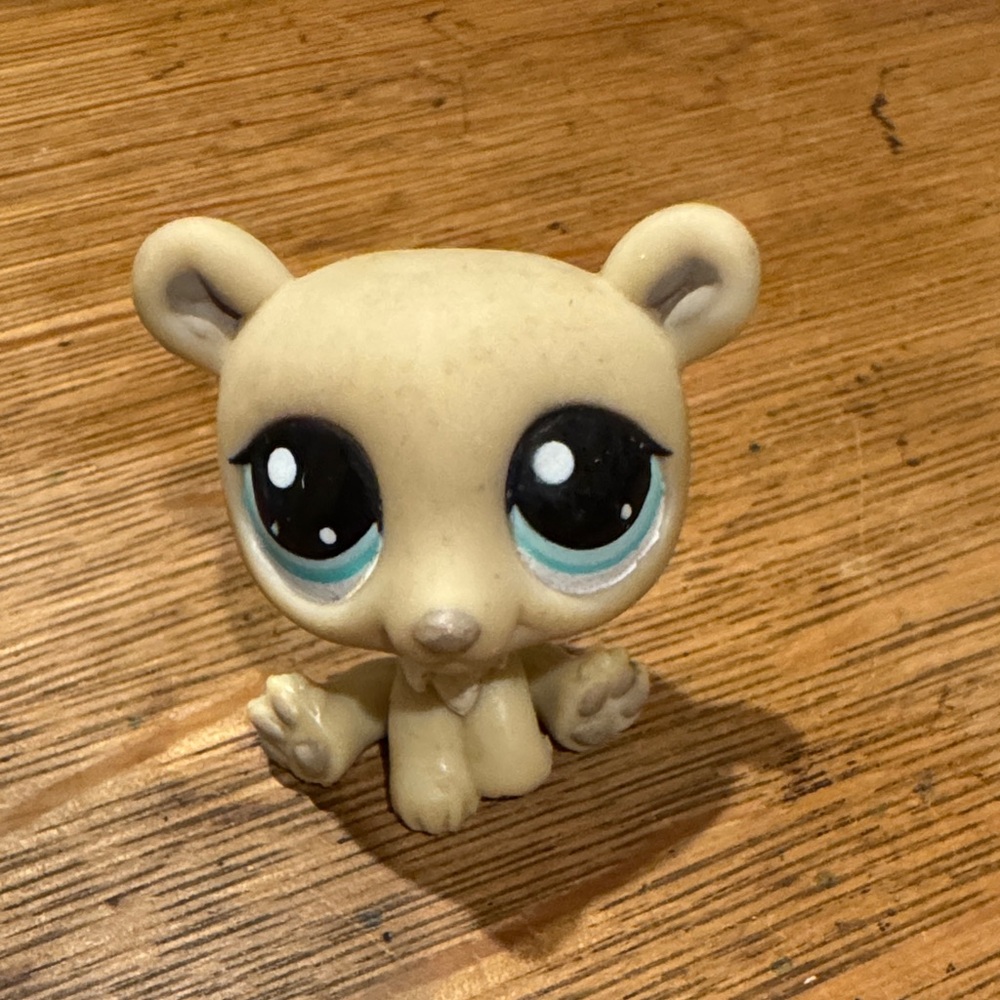 Cute Cream Bear Figurine